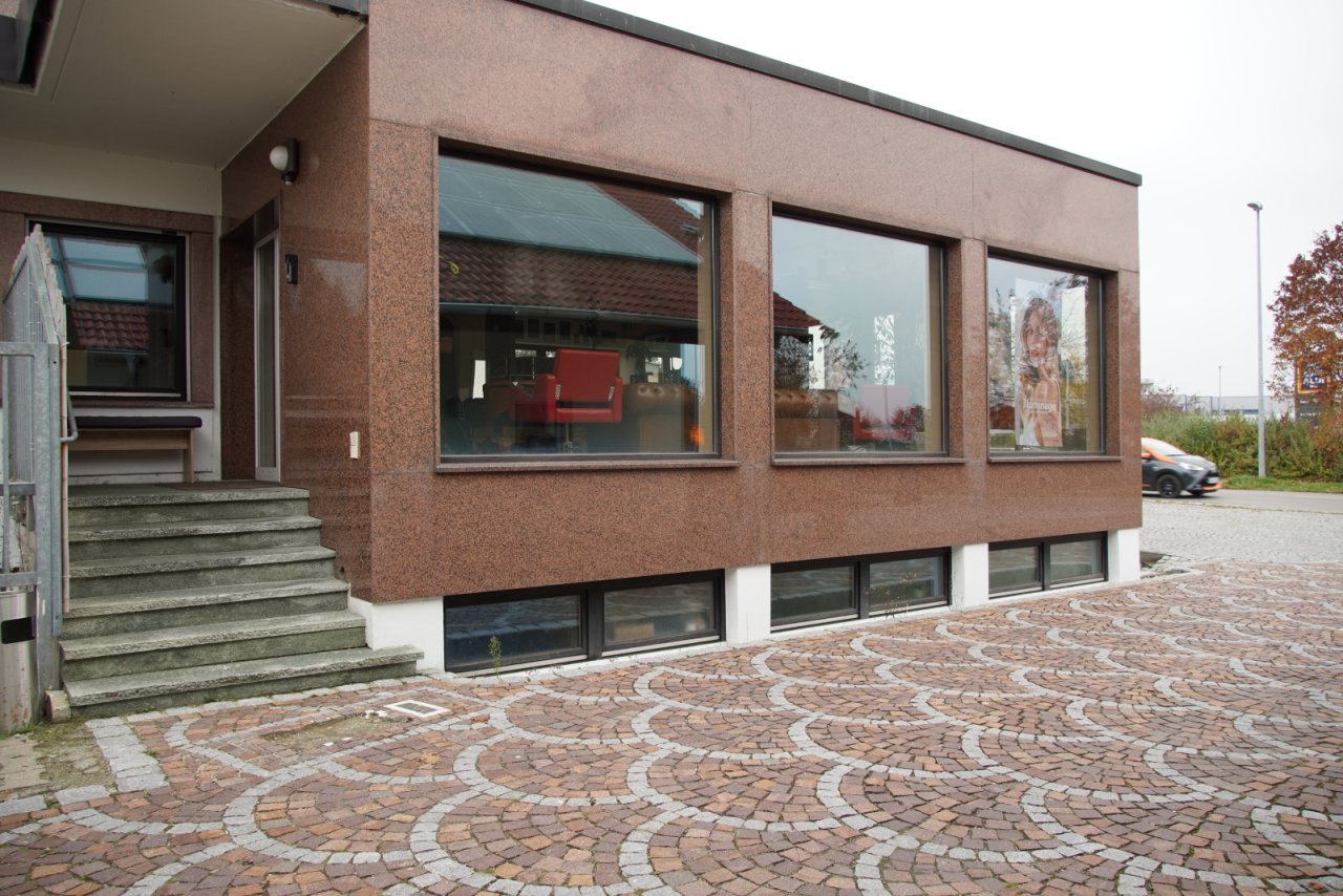 Aussenansicht Gewerbe Erdgeschoss Aussenansicht Gewerbe Erdgeschoss