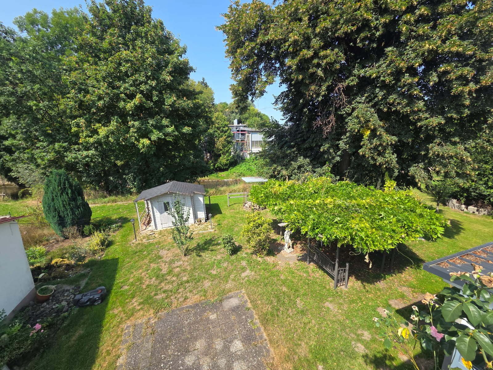 Blick vom Balkon